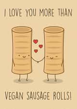 greggs vegan Valentines Day Card 30898 created by Magically Crafted