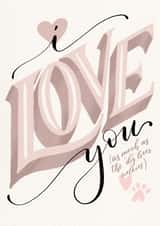 walkies i love you Valentines Day Card 38790 created by Han'made Designs