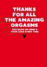 amazing orgasms Valentines Day Card 8204 created by Filthy Sentiments