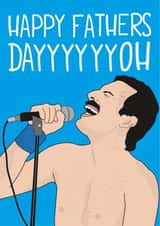 Queen freddie mercury Father's Day Card 34674 created by John Wood
