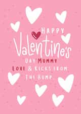 Happy Valentine's Day Mummy from the Bump love heart card. created by Parsy Designs
