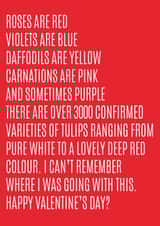 roses are red poem Valentines Day Card 9113 created by Pack a Punch Designs