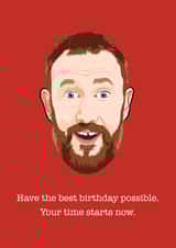 taskmaster Alex Horne Birthday Card 15923 created by Wayne Oliver