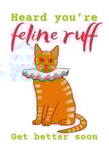 cat feline Get Well Card 15495 created by suzcreate