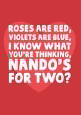 cheeky nandos Valentines Day Card 13287 created by Studio Doodles