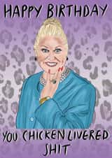 chicken livered shit eastenders Birthday Card 10302 created by Stacie Charlton