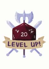 Dice D20 Birthday Card 15599 created by Roll To Hit Workshop