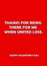 united football Valentines Day Card 33538 created by Offside Cards