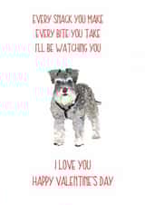 dog every snack Valentines Day Card 14143 created by Sarah Maddox