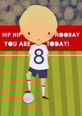 football hip hip hooray Birthday Card 11244 created by Bells Scambler