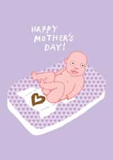 baby poo Mothers Day Card 4855 created by LIKKS Greeting Cards