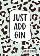 just add gin Mothers Day Card 9923 created by Bonnie Blackbird
