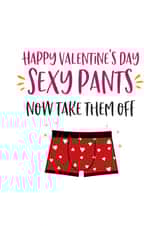 sexy pants Valentines Day Card 38191 created by Beehive Design