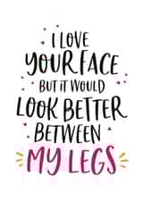 face would Valentines Day Card 14430 created by Beehive Design