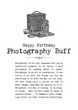 Happy Birthday Photography Buff created by Coulson Macleod