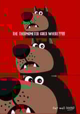 thermometer goes where Get Well Card 12492 created by Cloud 9 Design