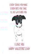 every snack bite Valentines Day Card 14148 created by Sarah Maddox