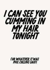 Rude Valentines Day - Phil Collins - I Can See You Cumming In My Hair Tonight created by The Marmalade Cat