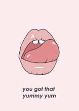 yummy yum justin bieber Valentines Day Card 40798 created by Anya-Lee Temple