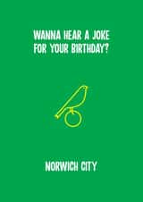football joke Birthday Card 11669 created by Rishi