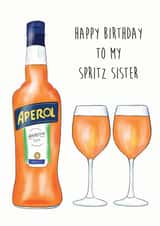 aperol spritz Birthday Card 15317 created by The Amyverse