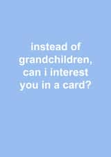 instead grandchidren Mothers Day Card 14410 created by Snarkologie