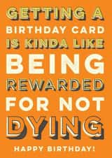 typography funny Birthday Card 16413 created by Chris Harris