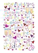 With love on your wedding day created by Love and Happy Stuff