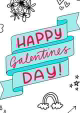 Illustrated galentines card created by Sophie Killingley