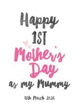 First Mother's Day Card - 2026 - New Mum Card - Card For Mummy created by Sweetlove Press