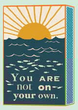 illustration arty Sympathy Card 16505 created by Greyling Post