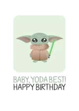star wars baby yoda Card 36444 created by Big Kid