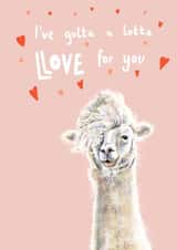 llama gotta Love & Friendship Card 41105 created by Amy Chadney
