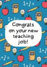 teaching adult New Job Card 9186 created by Bronte Laura Illustration