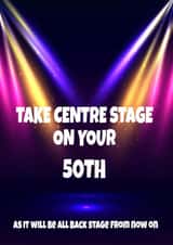 50th birthday card male female created by RASAR