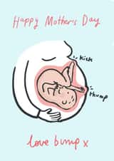 Cute Mothers Day Card - Mummy To Be - Love Bump created by Sarah Ray