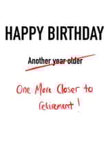 retirement another Birthday Card 16618 created by Thomas Haddon