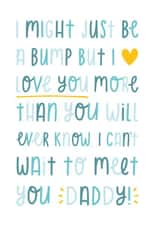 Dad to be bump card created by Joanne Hawker
