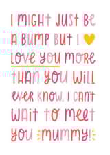 Mummy to be bump card created by Joanne Hawker