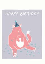 fat cat Birthday Card 16619 created by That Fat Cat Illustration