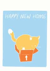 cat meow New Home Card 41170 created by That Fat Cat Illustration
