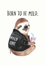 sloth funny Birthday Card 15560 created by JOLLY AWESOME
