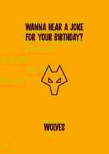 wolves football Birthday Card 11674 created by Rishi