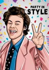 Harry Styles One Direction Birthday Card 16150 created by All Things Banter