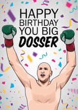 Tyson Fury Boxing Birthday Card 16152 created by All Things Banter