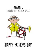 Mamil Father's Day card created by Sam Williamson