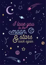 moon and stars i love you Card 41206 created by CoconuTacha
