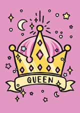 queen crown Birthday Card 16645 created by CoconuTacha