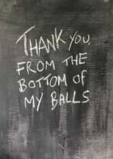 bottom balls Thank You Card 15098 created by Hot Balloon Art