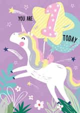 unicorn first Birthday Card 16429 created by Jessica Eyre